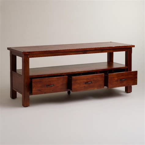 South Shore 55" Wall Mounted TV Stand - Natural Walnut. . World market tv stand